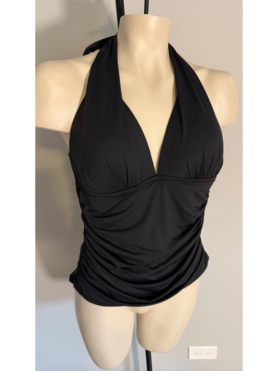 La Blanca Other - La Blanca Women's Black Halter Tankini Top Size 12